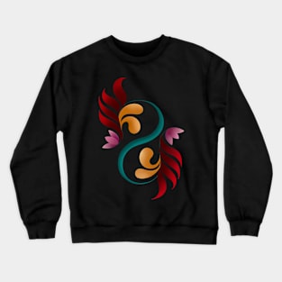 Floral motif Crewneck Sweatshirt